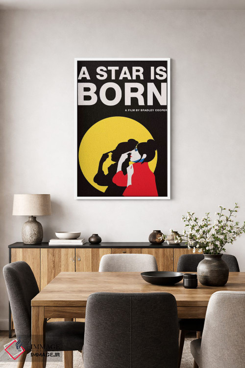 تابلو مینیمال پوستر جایگزین یک ستاره متولد شده است اثر پوپیت - D3W