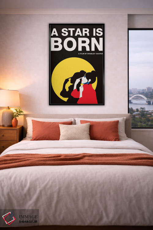 تابلو مینیمال پوستر جایگزین یک ستاره متولد شده است اثر پوپیت - D5B