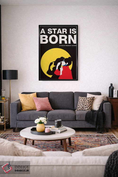 تابلو مینیمال پوستر جایگزین یک ستاره متولد شده است اثر پوپیت - D4B