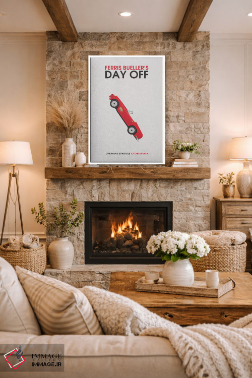 تابلو مینیمال پوستر جایگزین مینی مالیستی روز تعطیل فریس بولر اثر پوپیت - D1W