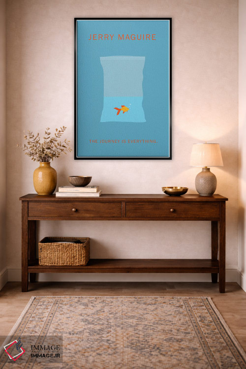 تابلو مینیمال پوستر مینی مالیستی جری مگوایر اثر پوپیت - D3B