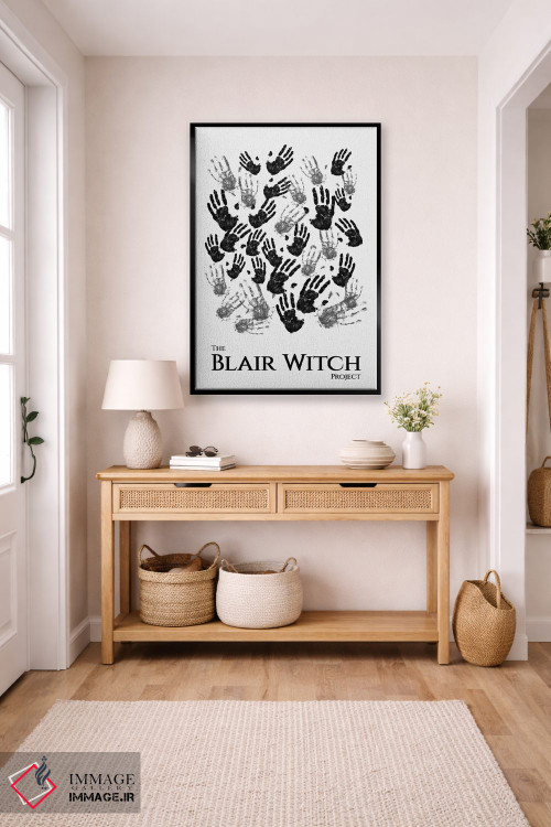 تابلو مینیمال پوستر مینی مالیستی پروژه جادوگر بلر اثر پوپیت - D5B
