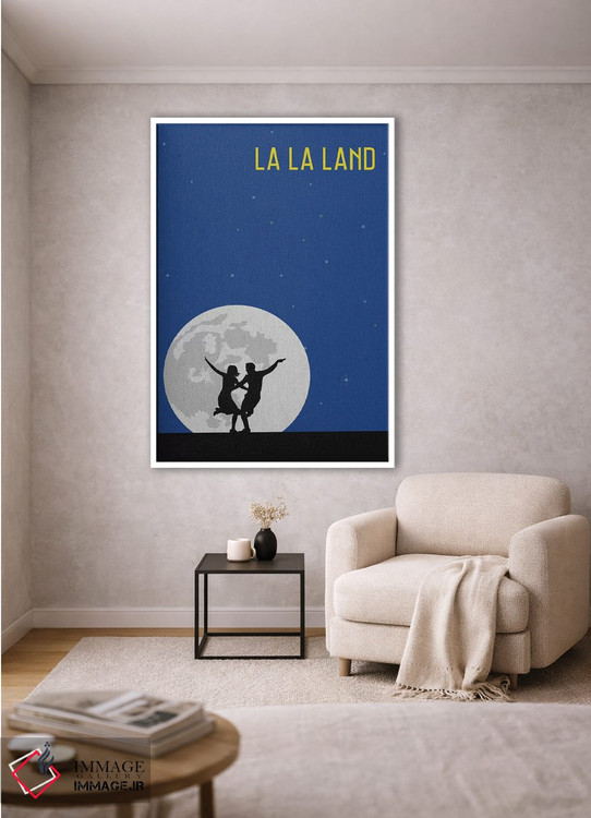 تابلو مینیمال پوستر مینی مالیستی لا لا لند اثر پوپیت - D1W
