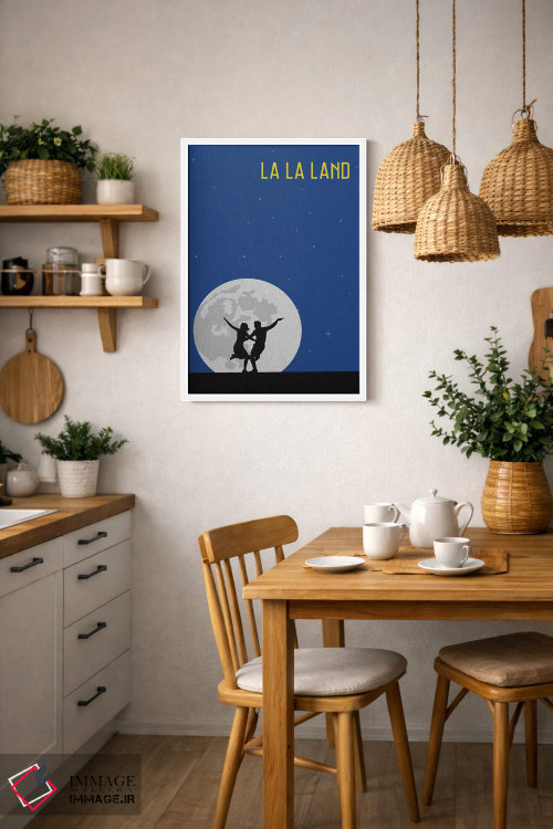 تابلو مینیمال پوستر مینی مالیستی لا لا لند اثر پوپیت - D2W