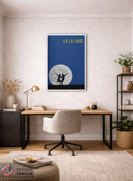 تابلو مینیمال پوستر مینی مالیستی لا لا لند اثر پوپیت - D3W