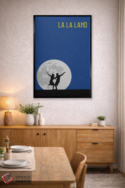 تابلو مینیمال پوستر مینی مالیستی لا لا لند اثر پوپیت - D4B