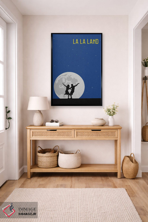 تابلو مینیمال پوستر مینی مالیستی لا لا لند اثر پوپیت - D5B