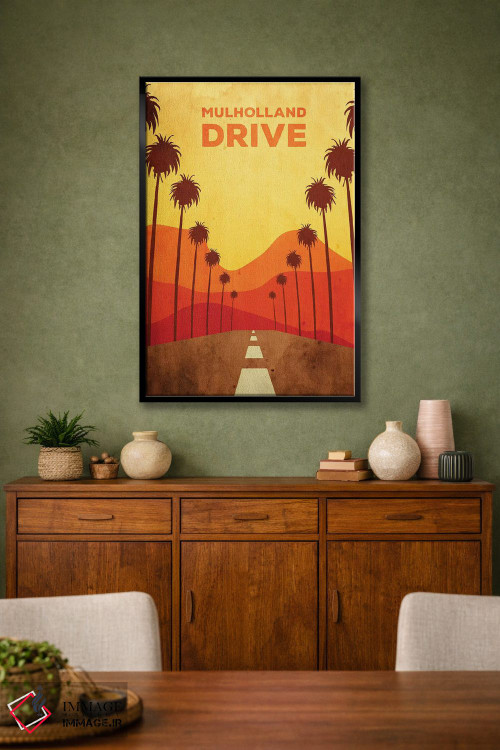 تابلو مینیمال پوستر جایگزین جاده مال هالند اثر پوپیت - D2B