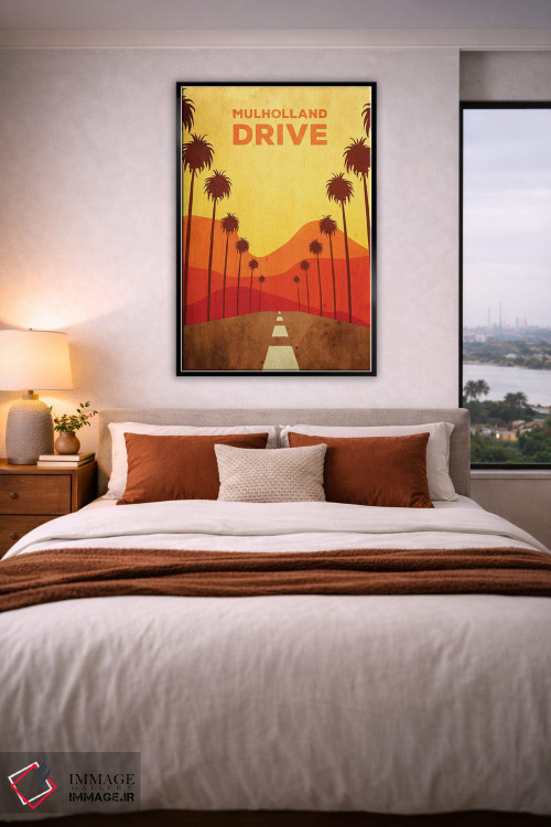 تابلو مینیمال پوستر جایگزین جاده مال هالند اثر پوپیت - D6B