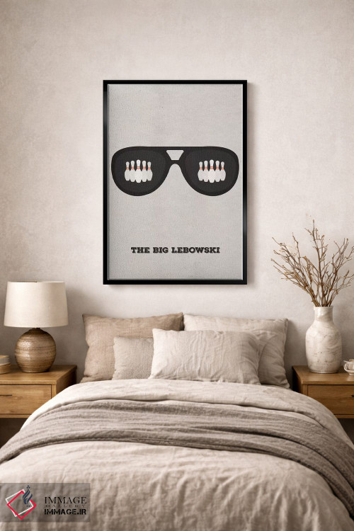 تابلو مینیمال پوستر مینی مالیستی بیگ لبوسکی ۲ اثر پوپیت - D1B