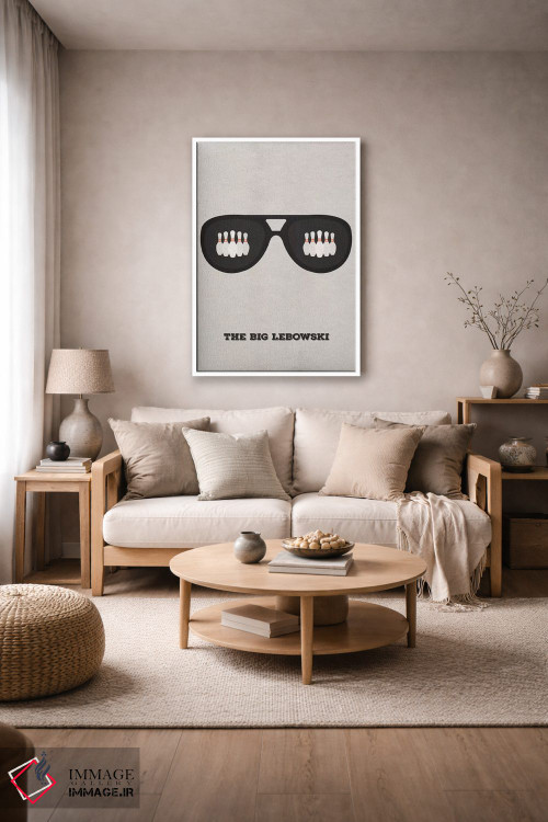 تابلو مینیمال پوستر مینی مالیستی بیگ لبوسکی ۲ اثر پوپیت - D2W