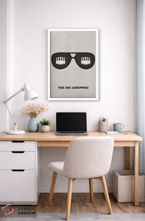 تابلو مینیمال پوستر مینی مالیستی بیگ لبوسکی ۲ اثر پوپیت - D5W