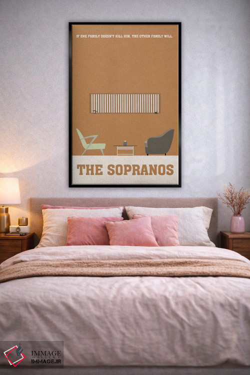 تابلو مینیمال پوستر مینی مالیستی سوپرانوها ۱ اثر پوپیت - D3B