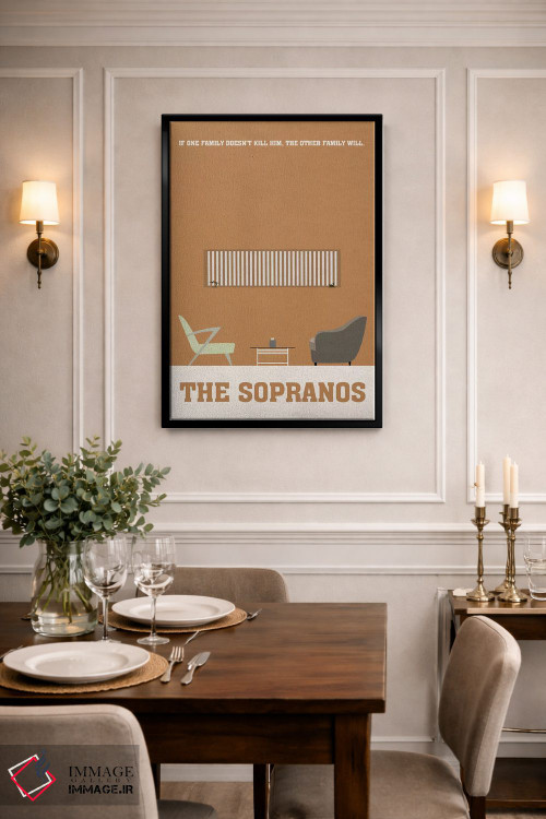 تابلو مینیمال پوستر مینی مالیستی سوپرانوها ۱ اثر پوپیت - D2B