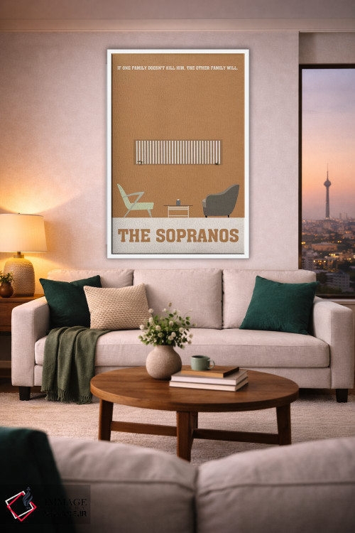 تابلو مینیمال پوستر مینی مالیستی سوپرانوها ۱ اثر پوپیت - D1W