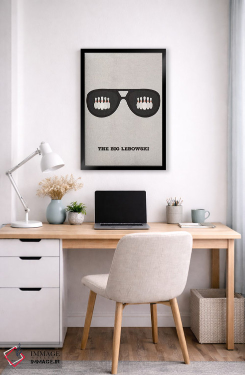 تابلو مینیمال پوستر مینی مالیستی بیگ لبوسکی ۲ اثر پوپیت - D6B