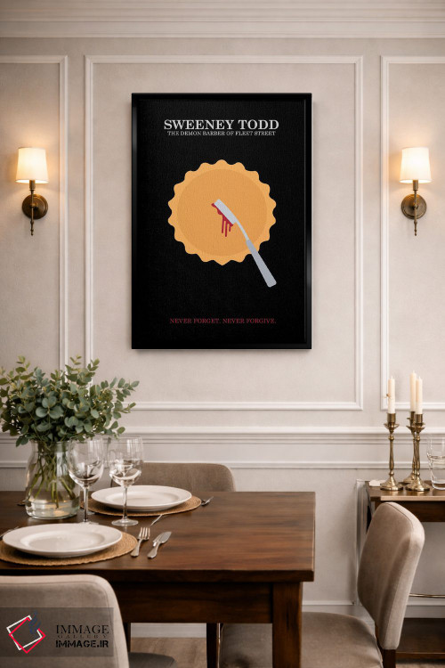 تابلو مینیمال پوستر مینی مالیستی سوئینی تاد اثر پوپیت - D2B