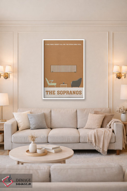 تابلو مینیمال پوستر مینی مالیستی سوپرانوها ۱ اثر پوپیت - D4W