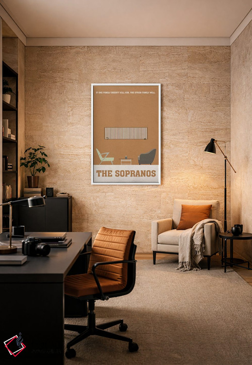 تابلو مینیمال پوستر مینی مالیستی سوپرانوها ۱ اثر پوپیت - D5W