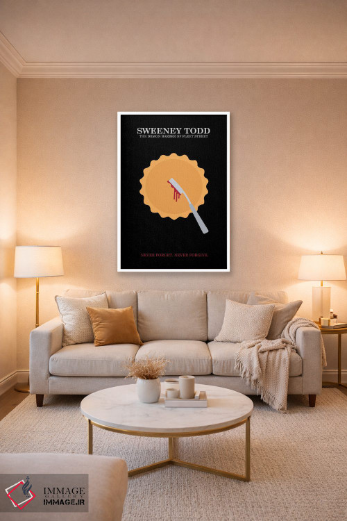 تابلو مینیمال پوستر مینی مالیستی سوئینی تاد اثر پوپیت - D3W