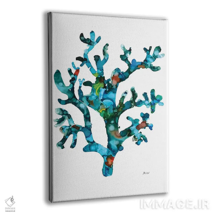 تابلو دکوراتیو مرجان دریایی ۱ اثر پتی من - نمای پرسپکتیو محصول