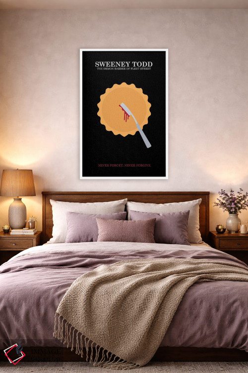 تابلو مینیمال پوستر مینی مالیستی سوئینی تاد اثر پوپیت - D4W