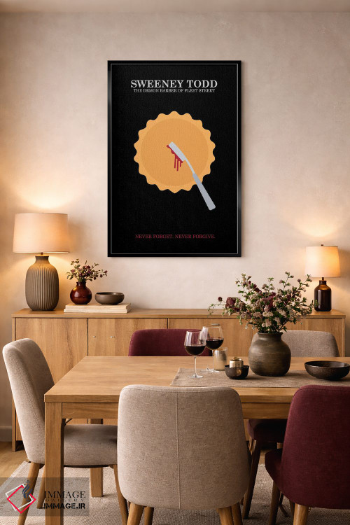 تابلو مینیمال پوستر مینی مالیستی سوئینی تاد اثر پوپیت - D5B