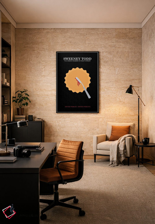 تابلو مینیمال پوستر مینی مالیستی سوئینی تاد اثر پوپیت - D6B