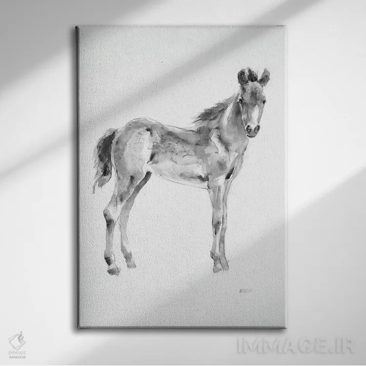 تابلو مدرن در مزرعه ۱ اثر پتی من - نمای روبهرو روی دیوار
