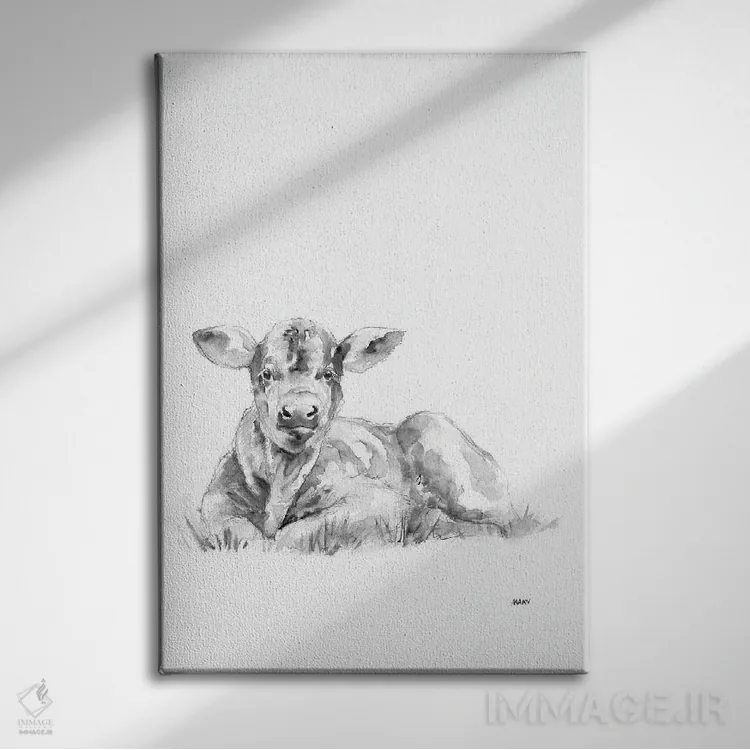 تابلو مدرن در مزرعه ۲ اثر پتی من - نمای روبهرو روی دیوار