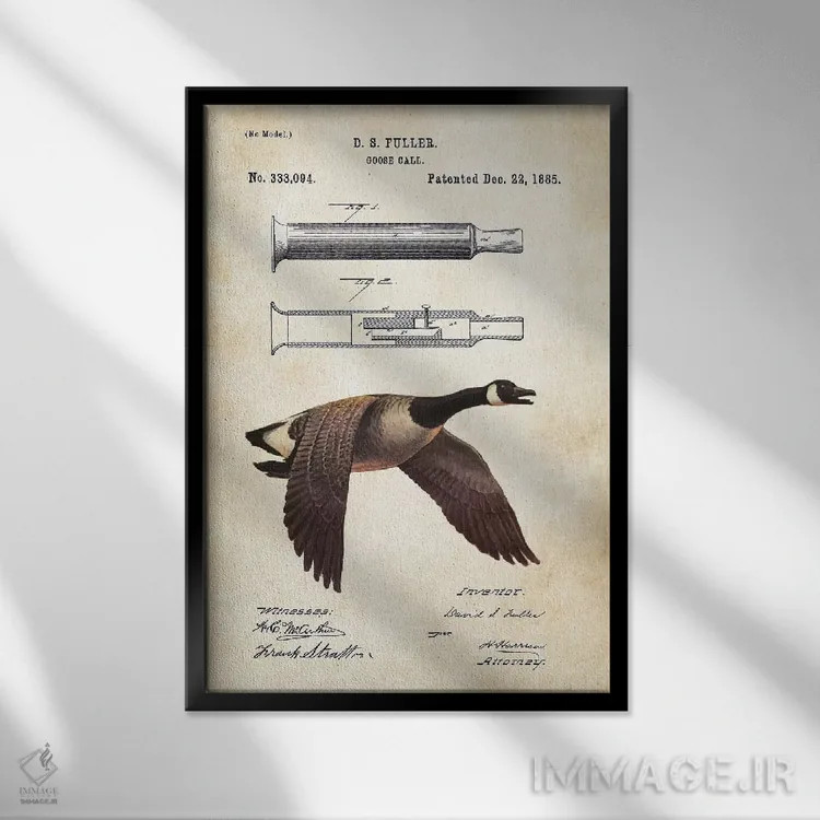 تابلو دکوراتیو صداساز جذب غاز اثر پتنت ۷۷ - نمای قابدار مشکی