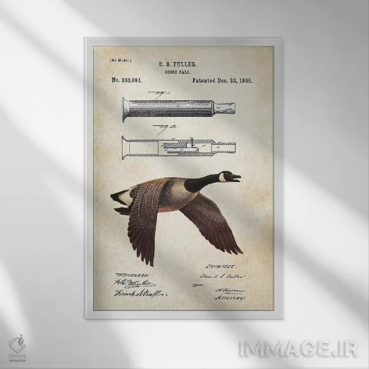 تابلو دکوراتیو صداساز جذب غاز اثر پتنت ۷۷ - نمای قابدار سفید