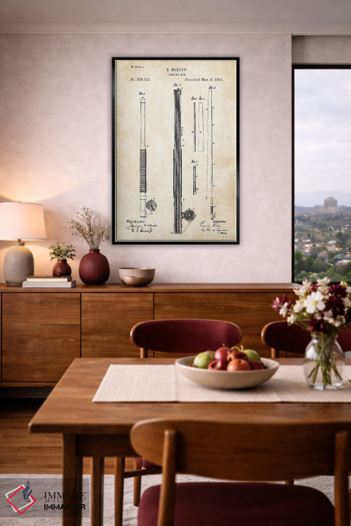 تابلو دکوراتیو چوب ماهی گیری عتیقه اثر پتنت ۷۷ - D5B