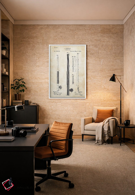 تابلو دکوراتیو چوب ماهی گیری عتیقه اثر پتنت ۷۷ - D6W