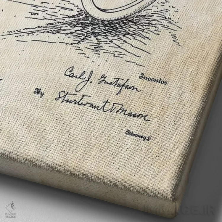 تابلو دکوراتیو سایدکار هارلی دیویدسون اثر پتنت ۷۷ - نمای نزدیک بافت بوم