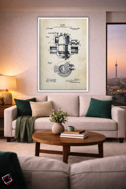 تابلو دکوراتیو کاربراتور هنری فورد اثر پتنت ۷۷ - D2W