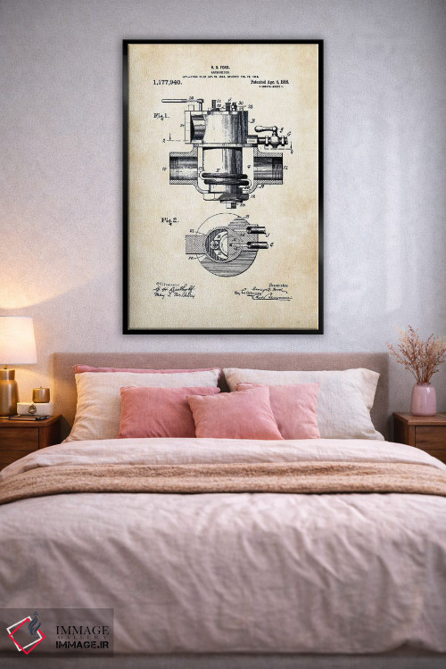 تابلو دکوراتیو کاربراتور هنری فورد اثر پتنت ۷۷ - D3B