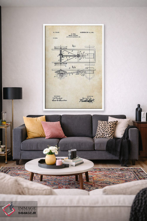 تابلو دکوراتیو خودروی مدل T هنری فورد اثر پتنت ۷۷ - D1W