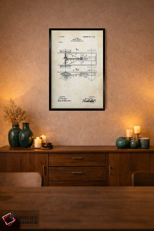 تابلو دکوراتیو خودروی مدل T هنری فورد اثر پتنت ۷۷ - D4B