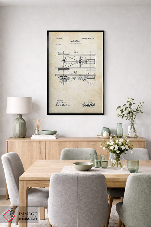 تابلو دکوراتیو خودروی مدل T هنری فورد اثر پتنت ۷۷ - D5B