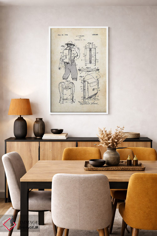 تابلو دکوراتیو کوله پشتی کوهنوردی و کمپینگ اثر پتنت ۷۷ - D5W