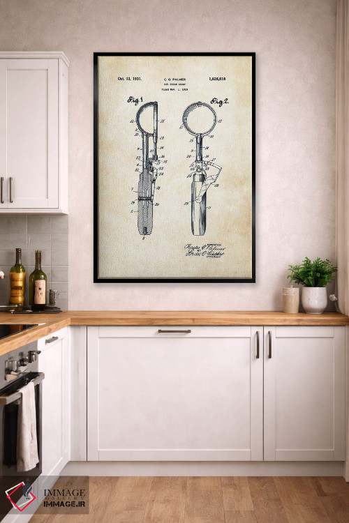 تابلو دکوراتیو اسکوپ بستنی اثر پتنت ۷۷ - D2B