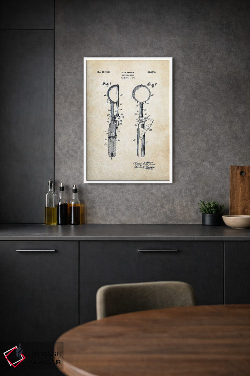 تابلو دکوراتیو اسکوپ بستنی اثر پتنت ۷۷ - D1W