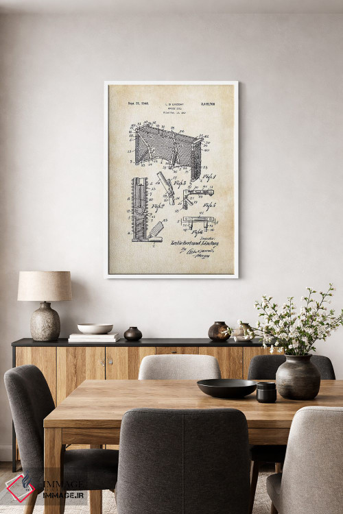 تابلو دکوراتیو دروازه هاکی روی یخ اثر پتنت ۷۷ - D3W