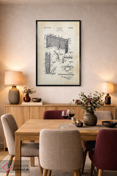 تابلو دکوراتیو دروازه هاکی روی یخ اثر پتنت ۷۷ - D5B