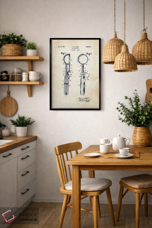 تابلو دکوراتیو اسکوپ بستنی اثر پتنت ۷۷ - D5B