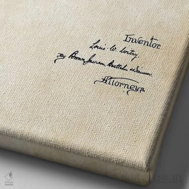 تابلو دکوراتیو تراکتور جان دیر اثر پتنت ۷۷ - نمای نزدیک بافت بوم