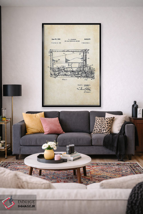 تابلو دکوراتیو دستگاه صاف کننده یخ زامبونی اثر پتنت ۷۷ - D2B