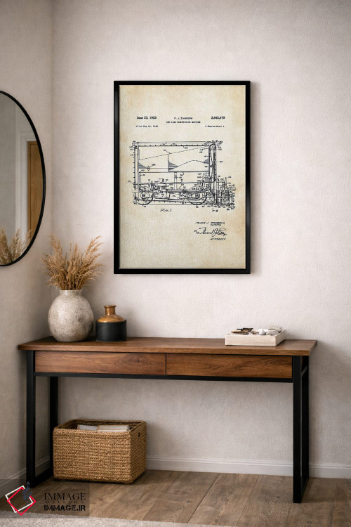 تابلو دکوراتیو دستگاه صاف کننده یخ زامبونی اثر پتنت ۷۷ - D5B