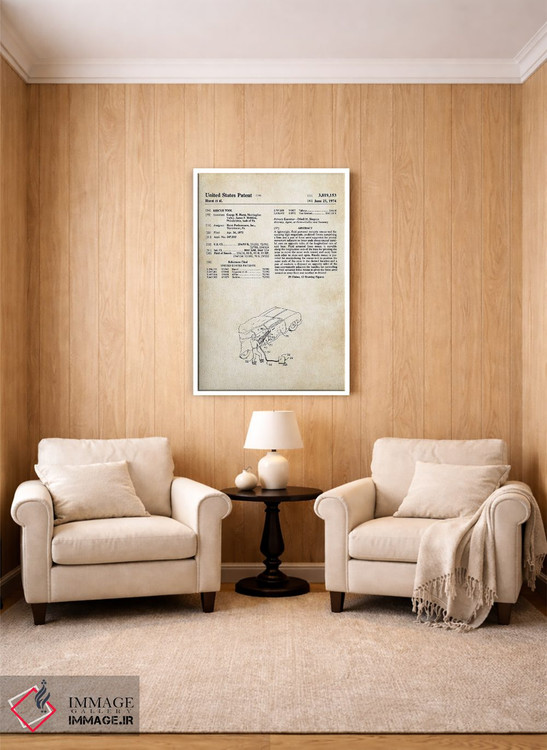 تابلو دکوراتیو ابزار نجات آتش نشانی اثر پتنت ۷۷ - D3W